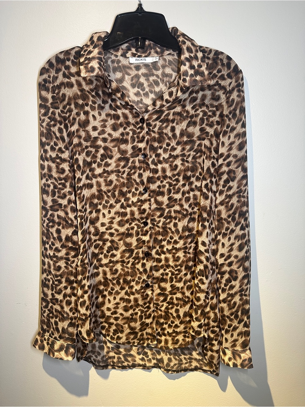 Ricki's Leopard Print Button-Down Shirt in Brown Tones